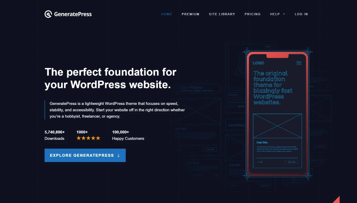 GeneratePress - The perfect foundation for your WordPress website